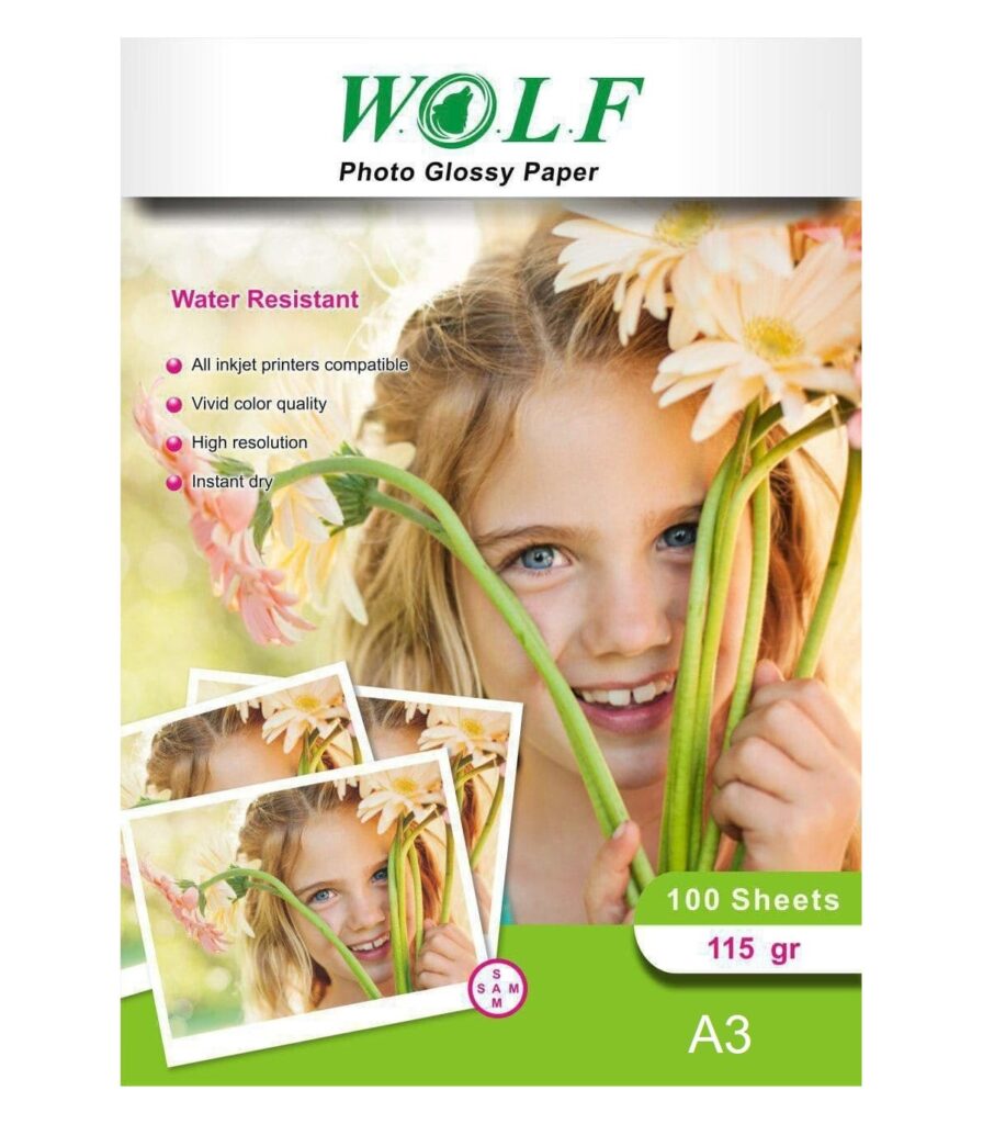 کاغذ گلاسه 115 گرمی a3